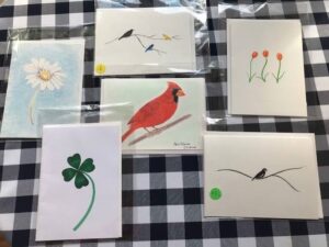 homemmade greeting cards made by resident: Ann Morris